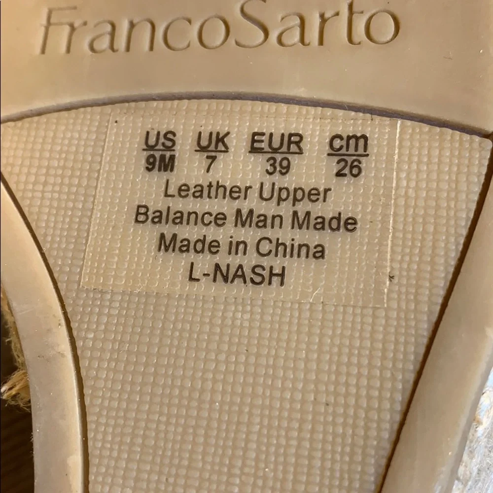 Franco Sarto stamp sz9